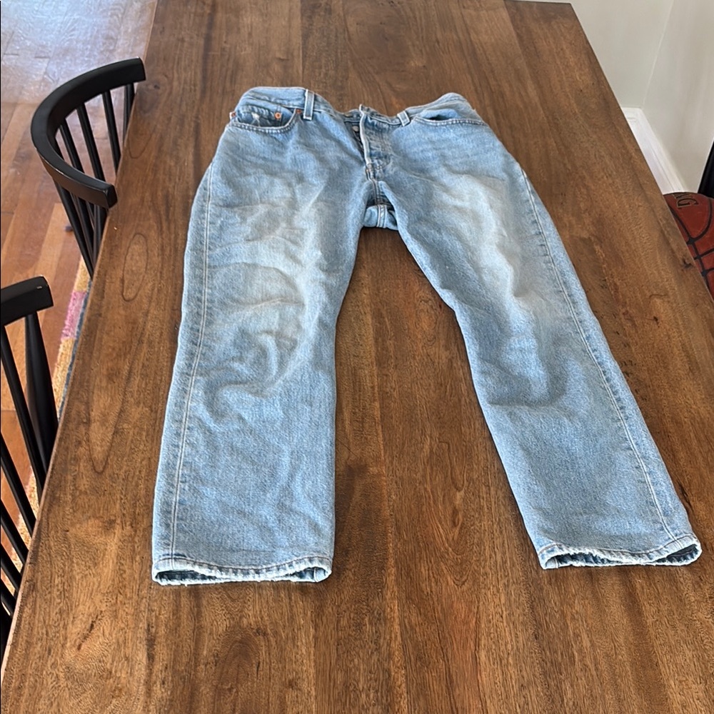 Levi's Blue Straight Denim Jeans Timeless Style